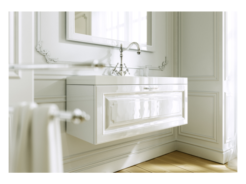 Тумба с умывальником AQWELLA Empire 100 Белый Emp.01.10/W